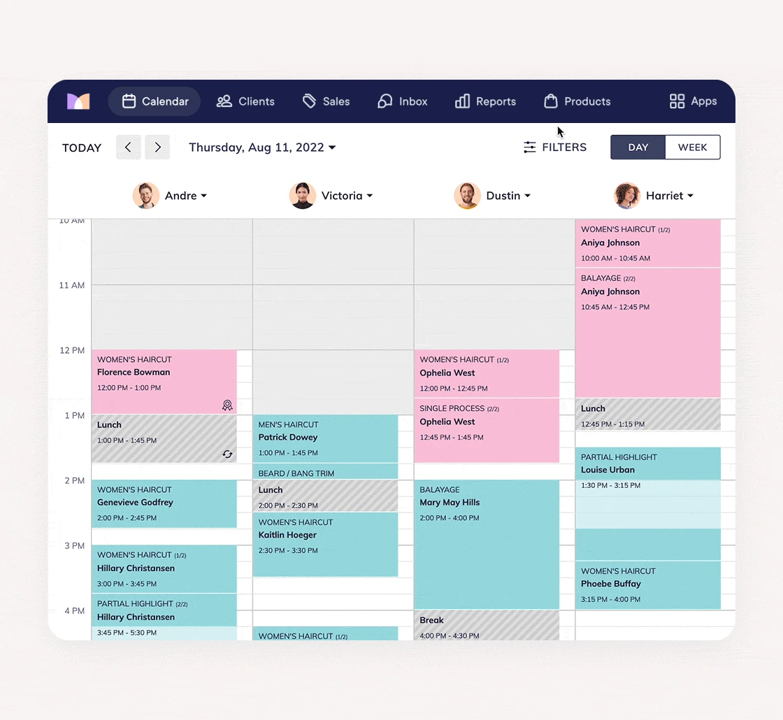 Take control of your salon's schedule