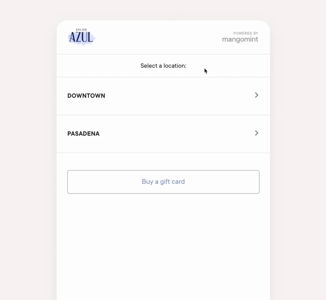 Adjust service menu and pricing for each location